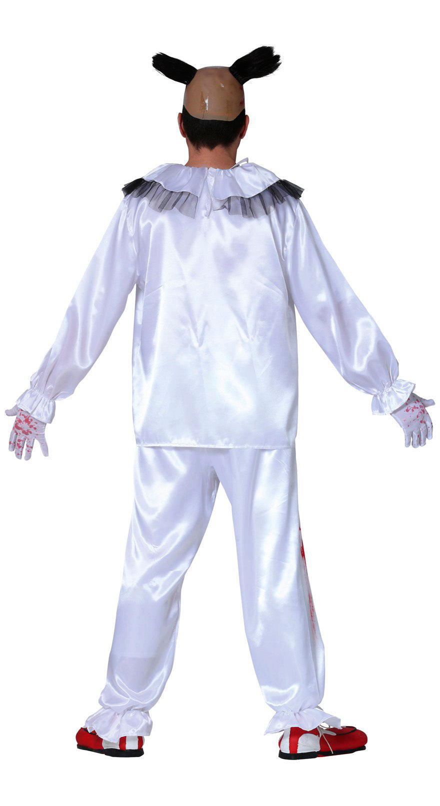 GP88364 – Clown Halloween Fasching Karneval Kostüm – Größe: 48 - 50 (M) – Farbe: Weiß, Ansicht 2