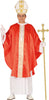 GP88617 – Religion Karneval Kostüm Mantel Tunika – Größe: 48 - 50 (M) – Farbe: Rot