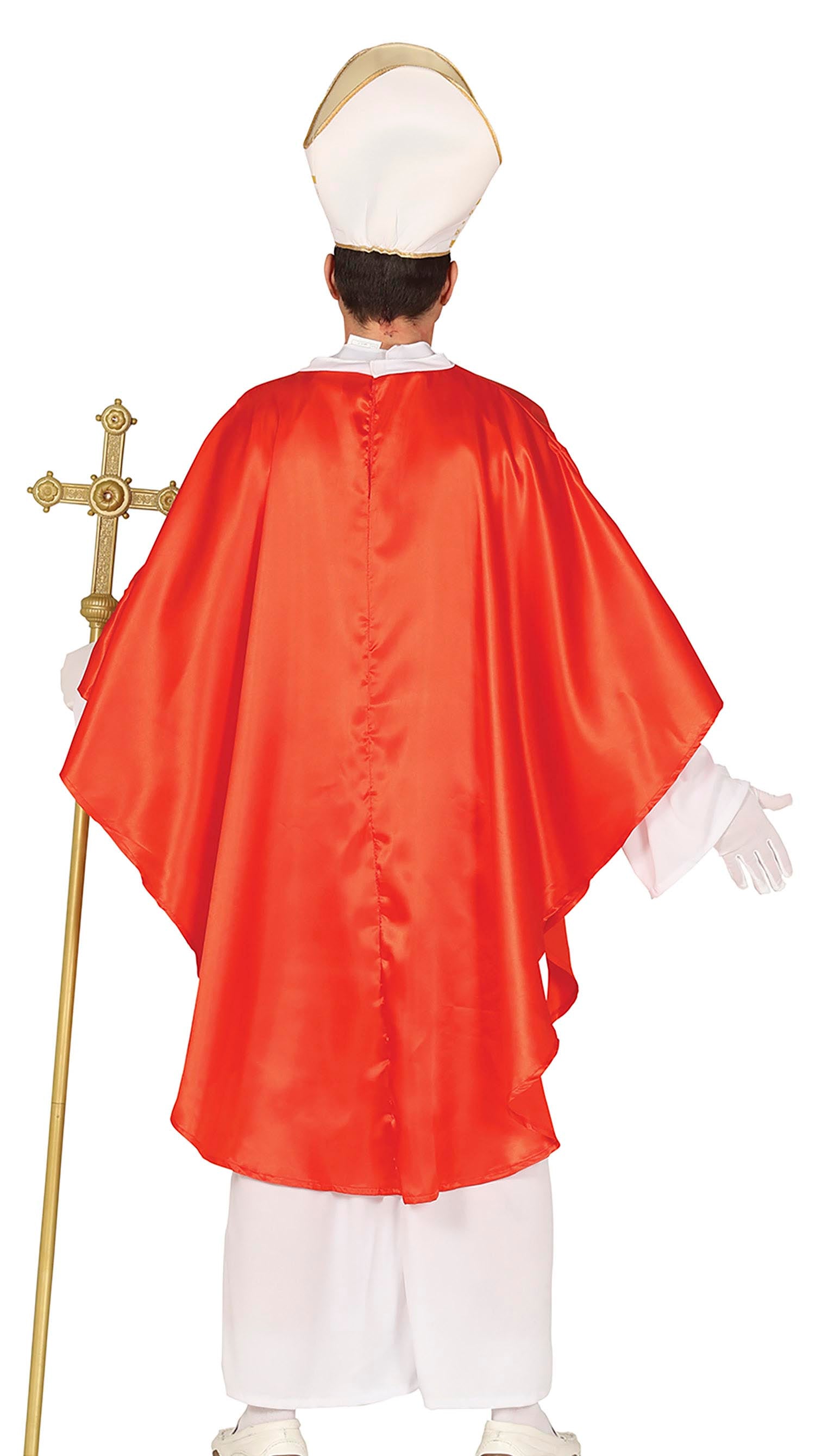 GP88617 – Religion Karneval Kostüm Mantel Tunika – Größe: 54 - 56 (XL) – Farbe: Rot