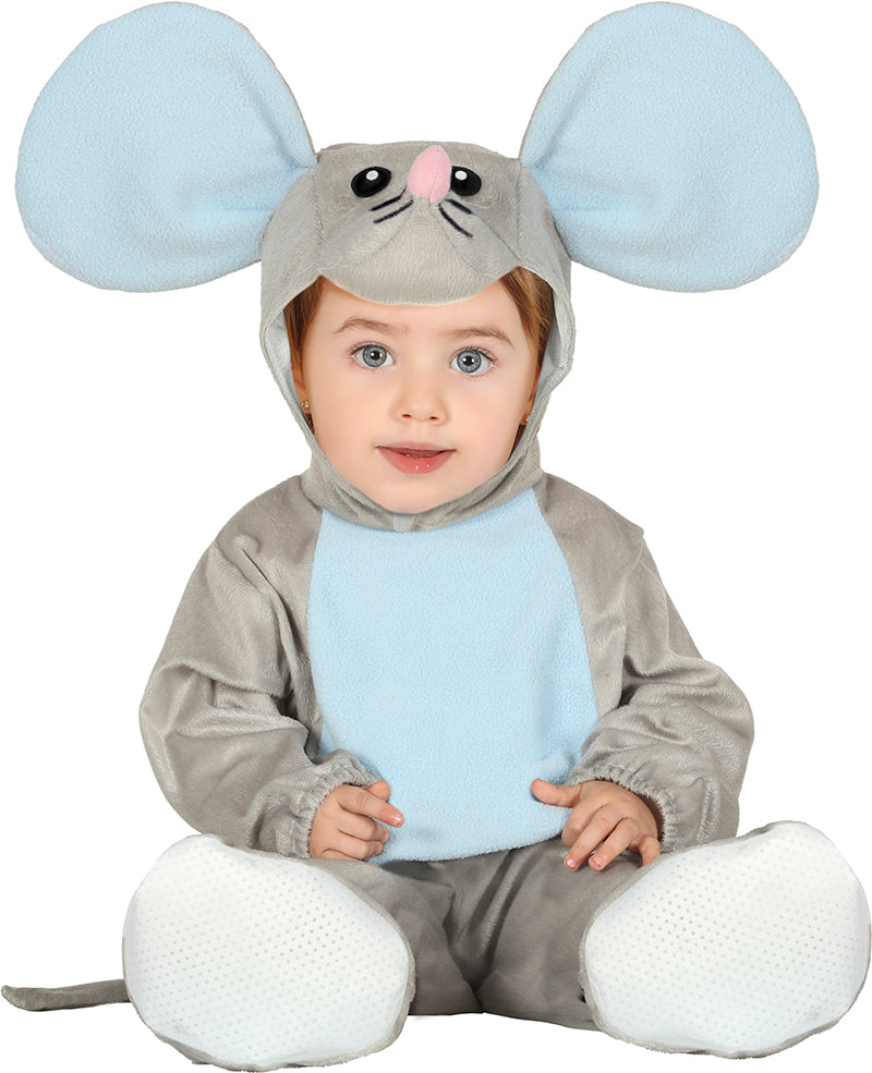 GP88377 – Maus Karneval Kostüm Niedliche Tierwelt – Größe: 74/80 – Farbe: Grau