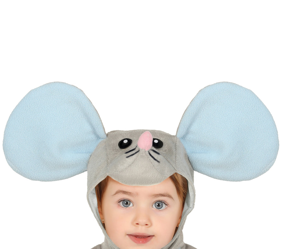 GP88377 – Maus Karneval Kostüm Niedliche Tierwelt – Größe: 74/80 – Farbe: Grau, Ansicht 2