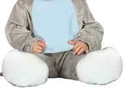 Maus Kostüm für Babys grau mit Schwanz, Bild 3
