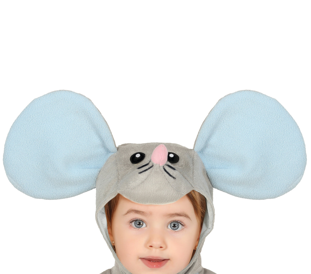 GP88377 – Maus Karneval Kostüm Niedliche Tierwelt – Größe: 86/92 – Farbe: Grau