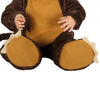 GP88379 – Tier Karneval Jumpsuit Mit Kapuze – Größe: 74/80 – Farbe: Braun