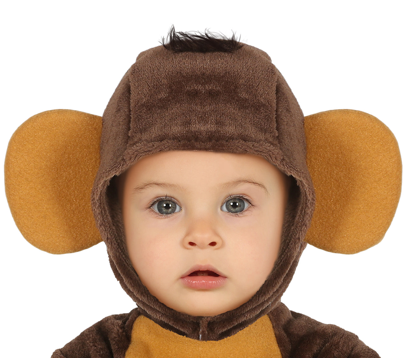 GP88379 – Tier Karneval Jumpsuit Mit Kapuze – Größe: 86/92 – Farbe: Braun