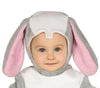 GP88383 – Tierisch Lustiger Häschen Overall – Größe: 74/80 – Farbe: Grau