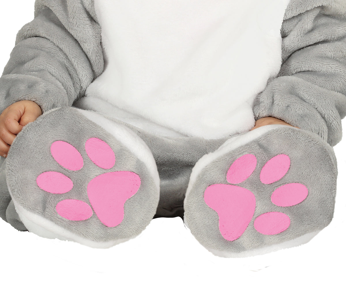 GP88383 – Tierisch Lustiger Häschen Overall – Größe: 74/80 – Farbe: Grau