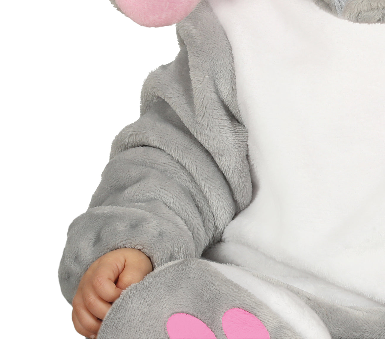 GP88383 – Tierisch Lustiger Häschen Overall – Größe: 86/92 – Farbe: Grau