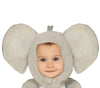 GP88395 – Tierischer Elefant Kapuzenset Karneval – Größe: 74/80 – Farbe: Grau