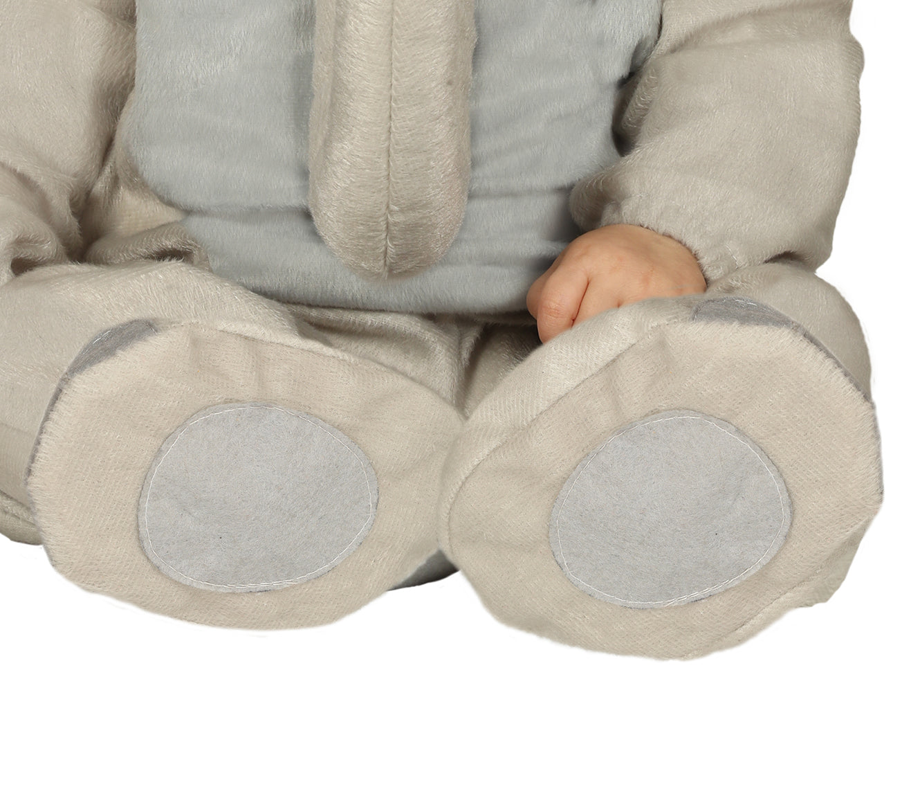 GP88395 – Tierischer Elefant Kapuzenset Karneval – Größe: 74/80 – Farbe: Grau