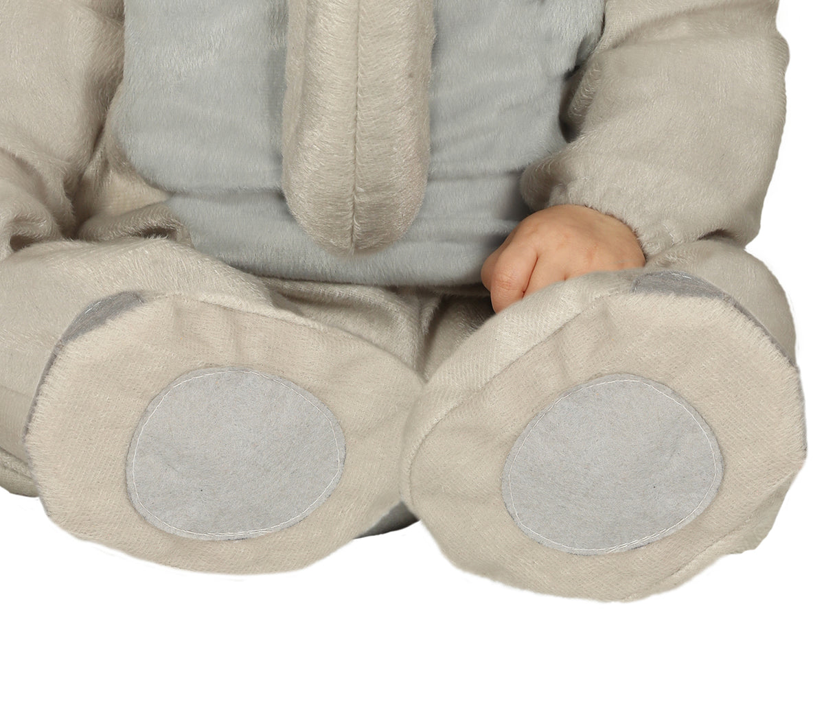 GP88395 – Tierischer Elefant Kapuzenset Karneval – Größe: 74/80 – Farbe: Grau