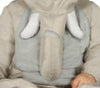 GP88395 – Tierischer Elefant Kapuzenset Karneval – Größe: 86/92 – Farbe: Grau