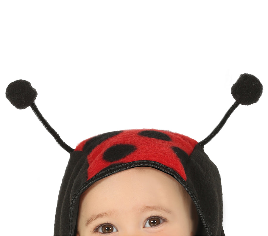 GP88399 – Marienkäfer Karnevalskostüm Babys Rot – Größe: 74/80 – Farbe: Rot, Ansicht 2