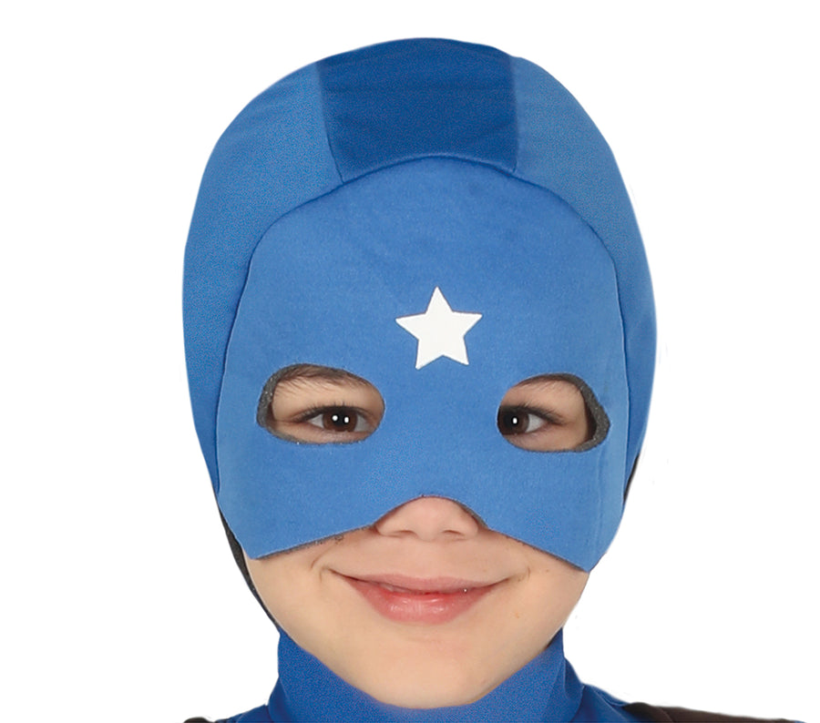 GP88405 – Superhelden Abenteuerkapitän Kostüm – Größe: 98/104 – Farbe: Blau, Ansicht 2