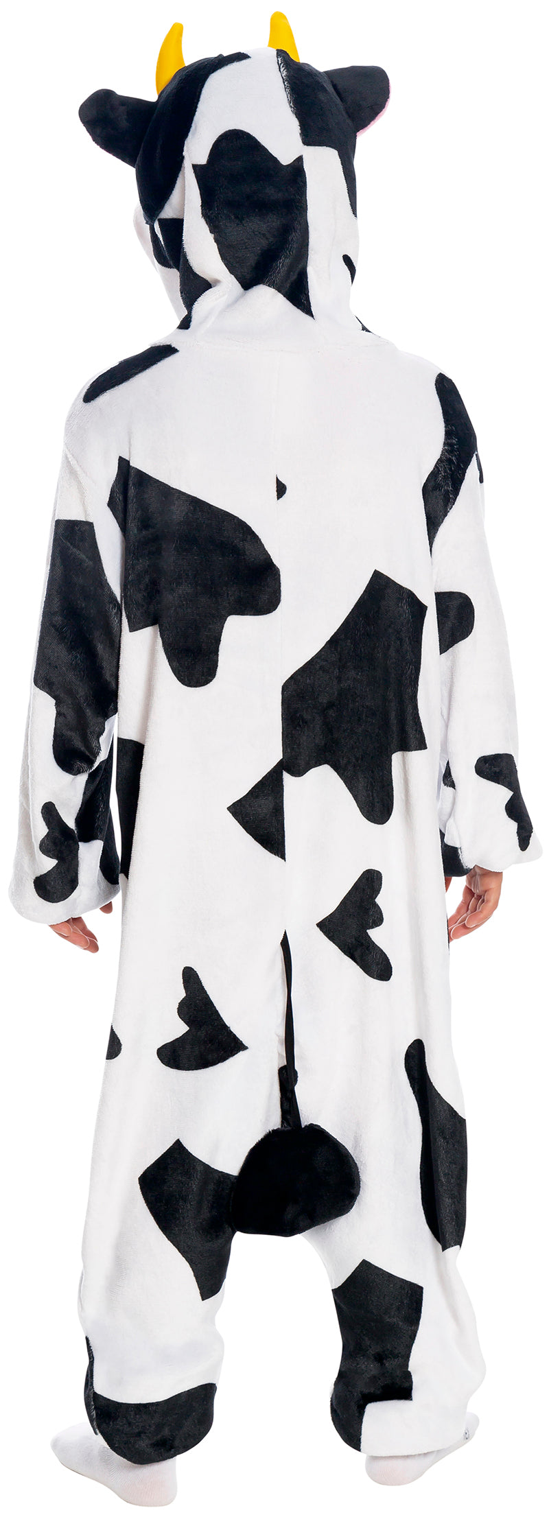 GP88419 – Tier Kigurumi Kostüm Karneval Kuh Jump – Größe: 128/134 – Farbe: Weiß