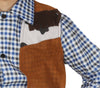 GP88428 – Cowboy Abenteuer Outfit Weste Jeans – Größe: 140/146 – Farbe: Braun