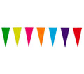 Wimpelgirlande 10 m bunt Partydeko
