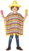 GP88503 – Mexiko Karneval Poncho Bunter Streifen – Größe: 128/134 – Farbe: Mehrfarbig