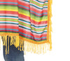 GP88503 – Mexiko Karneval Poncho Bunter Streifen – Größe: 128/134 – Farbe: Mehrfarbig