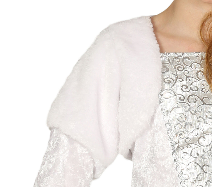 GP88522 – Prinzessin Märchenkleid Karneval – Größe: 98/104 – Farbe: Weiß, Ansicht 2