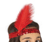 GP88529 – Charleston Flapper Stirnband Kleid – Größe: 140/146 – Farbe: Rot