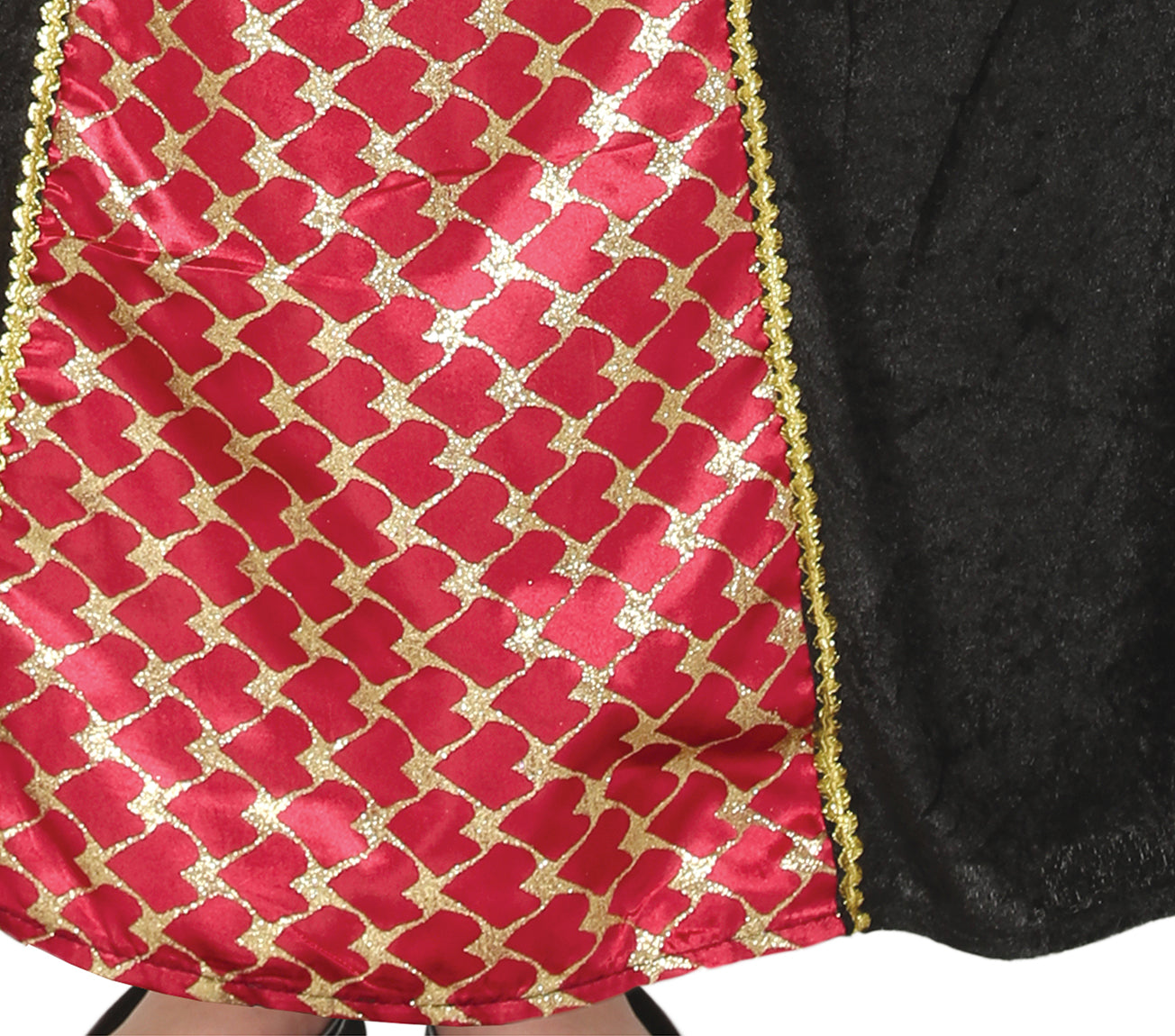 GP88535 – Mittelalter Prinzessin Kostüm Burgfräulein – Größe: 140/146 – Farbe: Schwarz
