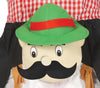 GP88552 – Oktoberfest Trachten Spaß Huckepack – Größe: 52 - 54 (L) – Farbe: Rot
