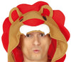 GP88555 – Tier Kigurumi Jumpsuit Kapuze Rot Braun – Größe: 52 - 54 (L) – Farbe: Braun