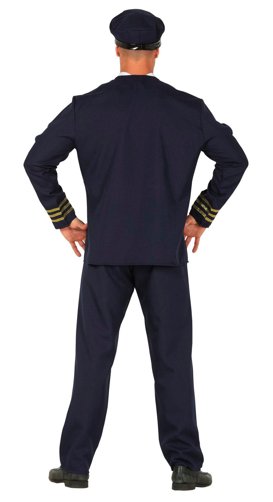 GP88572 – Pilot Karnevalsanzug Kapitän Kostüm – Größe: 52 - 54 (L) – Farbe: Blau