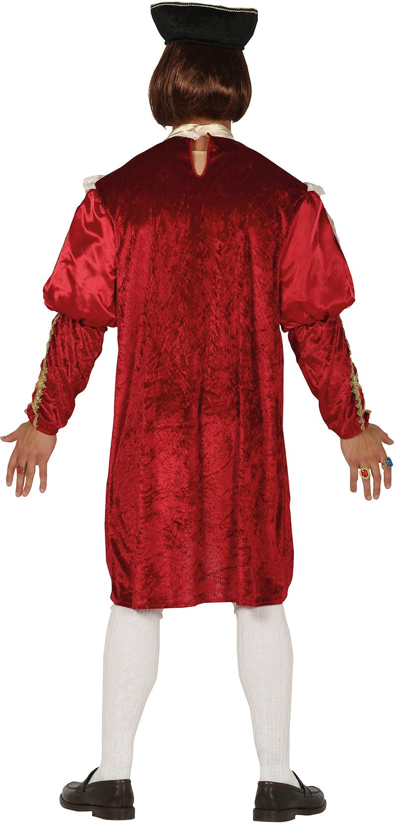 GP88587 – Mittelalter König Gewandung Kostüm – Größe: 52 - 54 (L) – Farbe: Rot