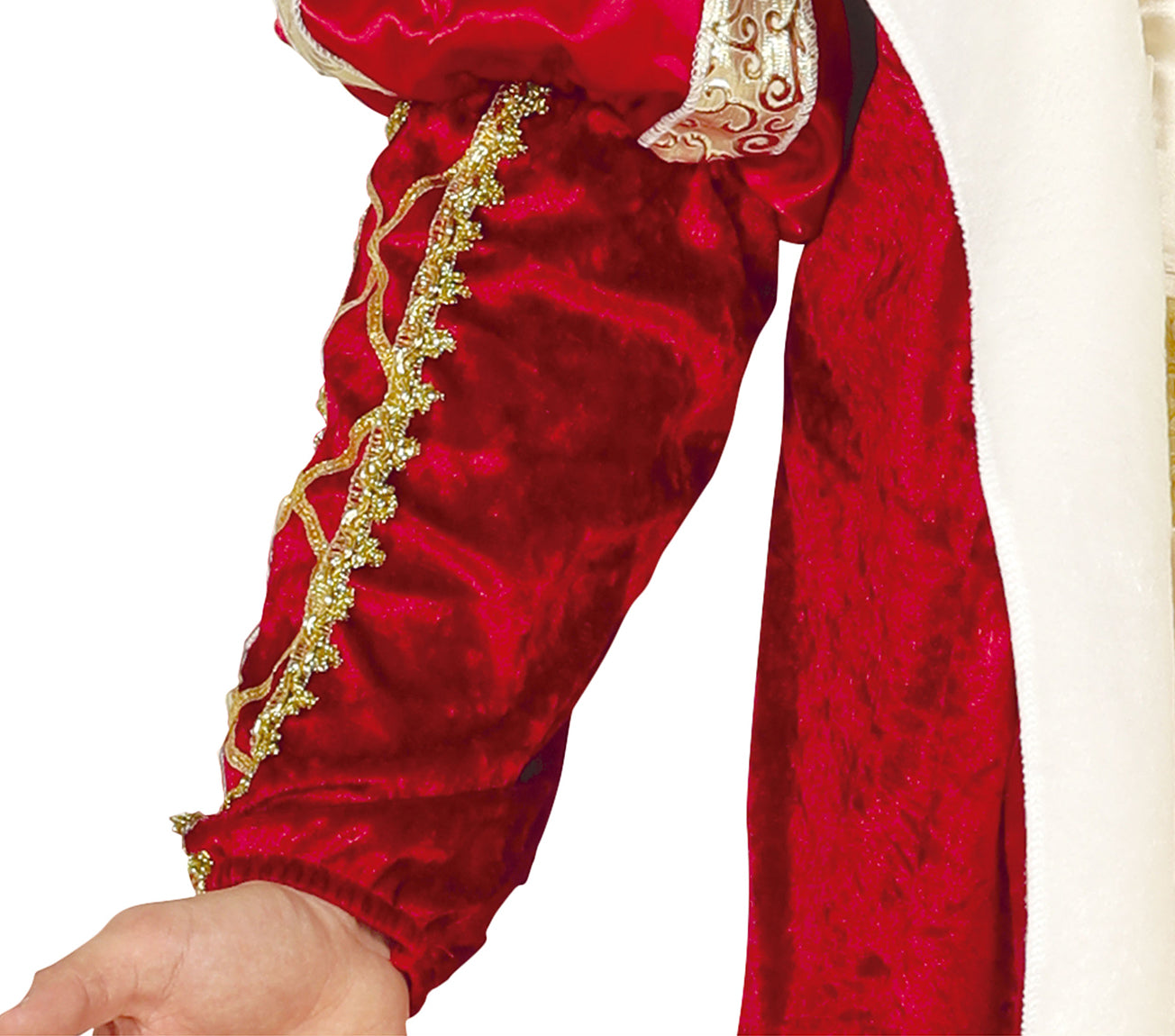 GP88587 – Mittelalter König Gewandung Kostüm – Größe: 52 - 54 (L) – Farbe: Rot