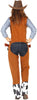 GP88590 – Cowgirl Trachten Karneval Kostüm – Größe: 42 - 44 (L) – Farbe: Braun