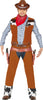 GP88592 – Cowboy Westerngentleman Kostüm Karneval – Größe: 48 - 50 (M) – Farbe: Braun