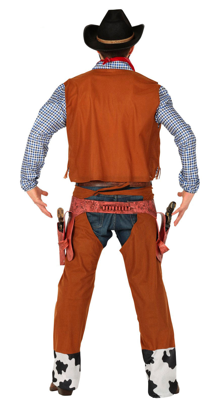 GP88592 – Cowboy Westerngentleman Kostüm Karneval – Größe: 48 - 50 (M) – Farbe: Braun