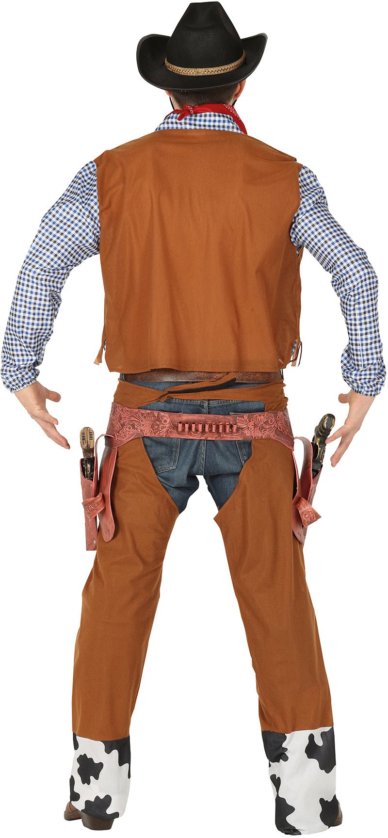 GP88592 – Cowboy Westerngentleman Kostüm Karneval – Größe: 52 - 54 (L) – Farbe: Braun