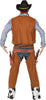 GP88592 – Cowboy Westerngentleman Kostüm Karneval – Größe: 52 - 54 (L) – Farbe: Braun