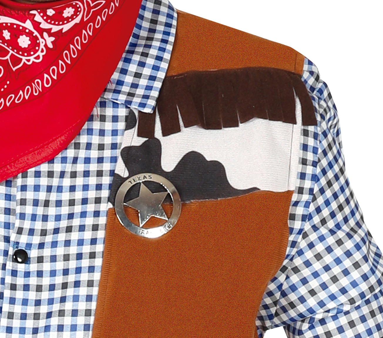 GP88592 – Cowboy Westerngentleman Kostüm Karneval – Größe: 52 - 54 (L) – Farbe: Braun