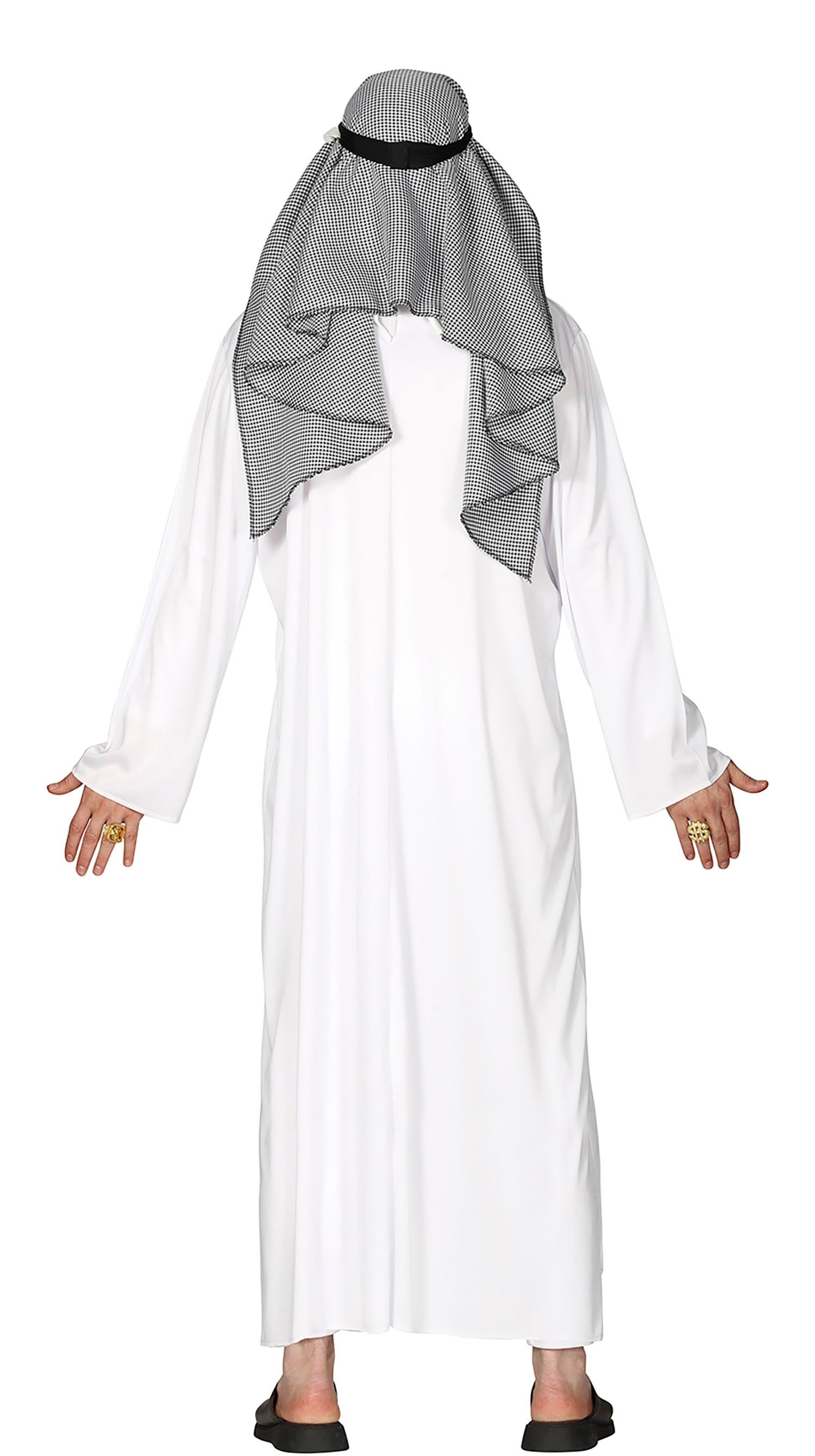 GP88667 – Wüstenprinz Sheik Karneval Fasching – Größe: 48 - 50 (M) – Farbe: Weiß