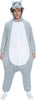 GP88614 – Tier Abenteuer Nilpferd Kigurumi Hoodie – Größe: 46 - 48 (S) – Farbe: Grau