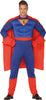 GP88634 – Superheld Muskelanzug Abenteuerfigur Umhang – Größe: 48 - 50 (M) – Farbe: Blau
