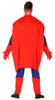 GP88634 – Superheld Muskelanzug Abenteuerfigur Umhang – Größe: 52 - 54 (L) – Farbe: Blau