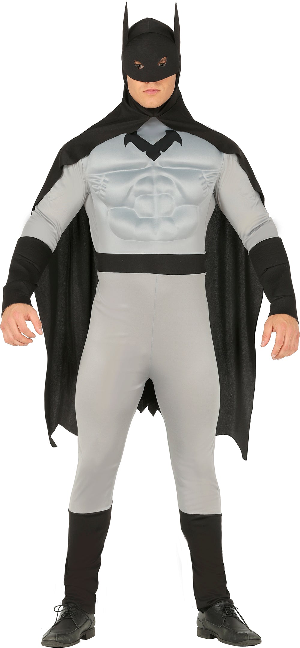 GP88636 – Superheld Maske Abenteuerfigur – Größe: 52 - 54 (L) – Farbe: Grau