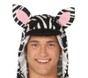 GP88646 – Tier Onesie Kigurumi Zebra – Größe: 48 - 50 (M) – Farbe: Weiß