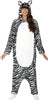 GP88646 – Tier Onesie Kigurumi Zebra – Größe: 52 - 54 (L) – Farbe: Weiß