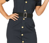 GP88652 – Polizei Karneval Uniform Cappello Abito – Größe: 42 - 44 (L) – Farbe: Schwarz