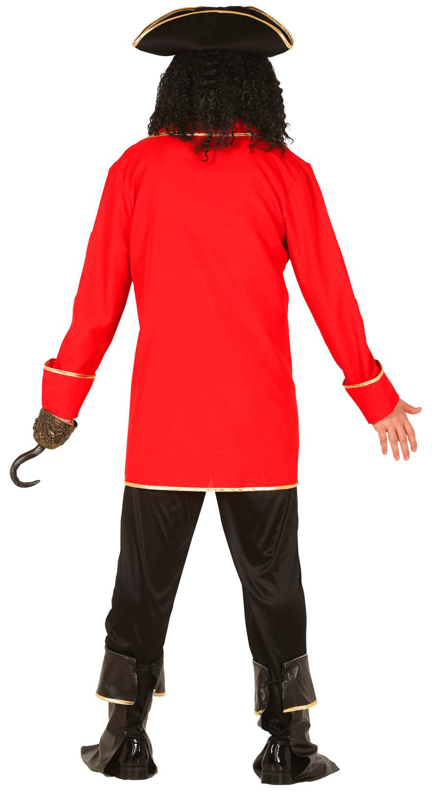 GP88665 – Pirat Abenteuer Captain Karneval – Größe: 48 - 50 (M) – Farbe: Rot, Ansicht 2