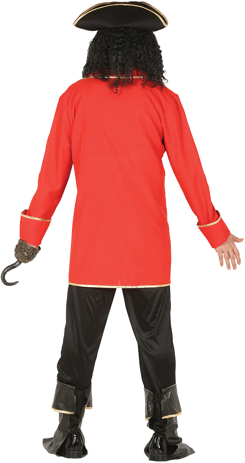 GP88665 – Pirat Abenteuer Captain Karneval – Größe: 52 - 54 (L) – Farbe: Rot