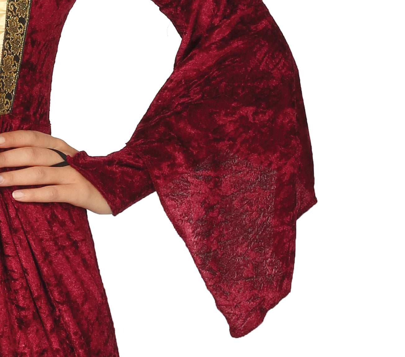 GP88673 – Prinzessin Kostüm Mittelalter Märchenkönigin – Größe: 42 - 44 (L) – Farbe: Grau