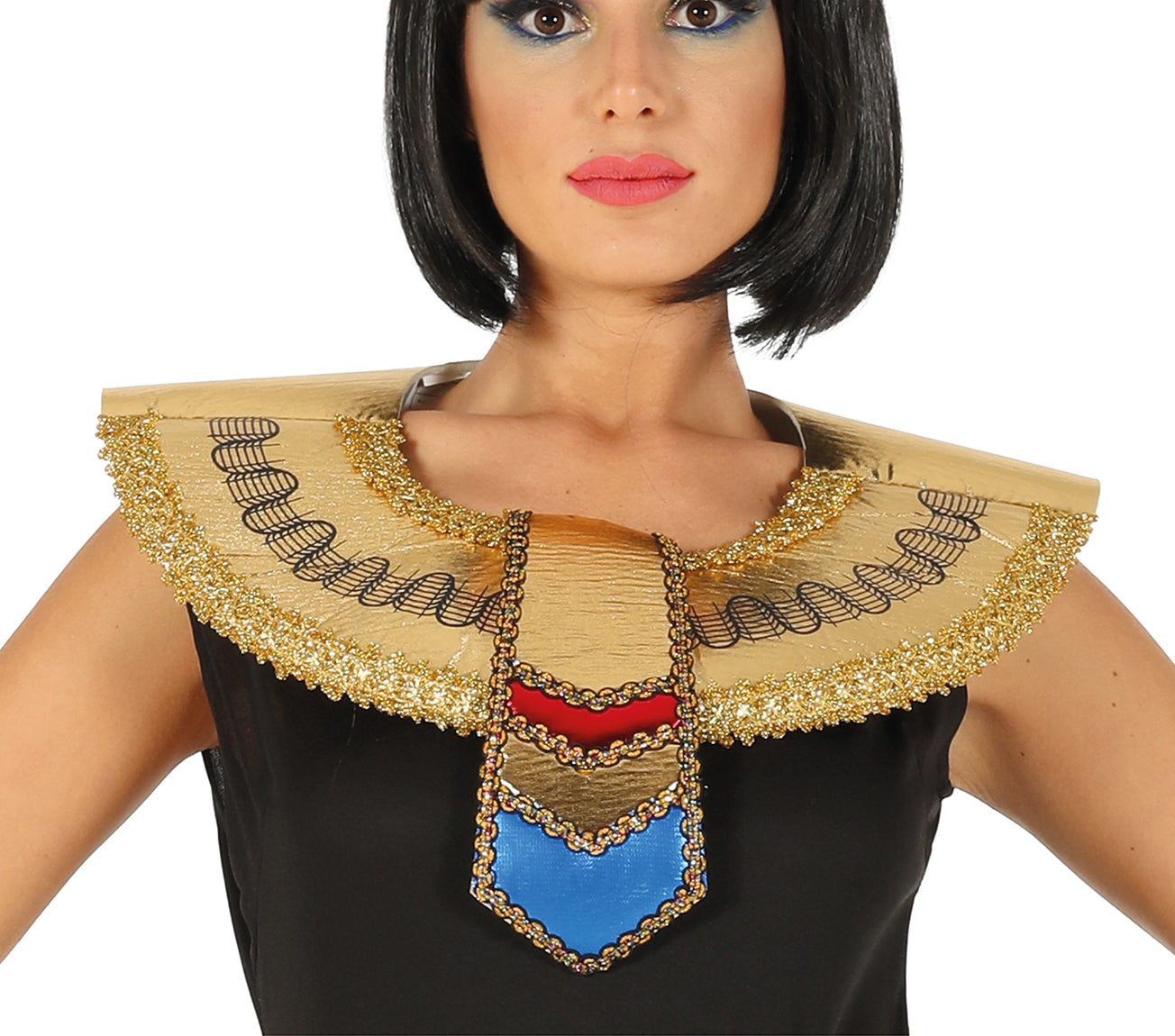 GP88676 – Aegypten Koenigin Kostuem Kleid – Größe: 36 - 38 (S) – Farbe: Schwarz
