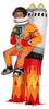 GP88693 – Pilot Rakete Abenteuer Kostüm Karneval – Farbe: Orange